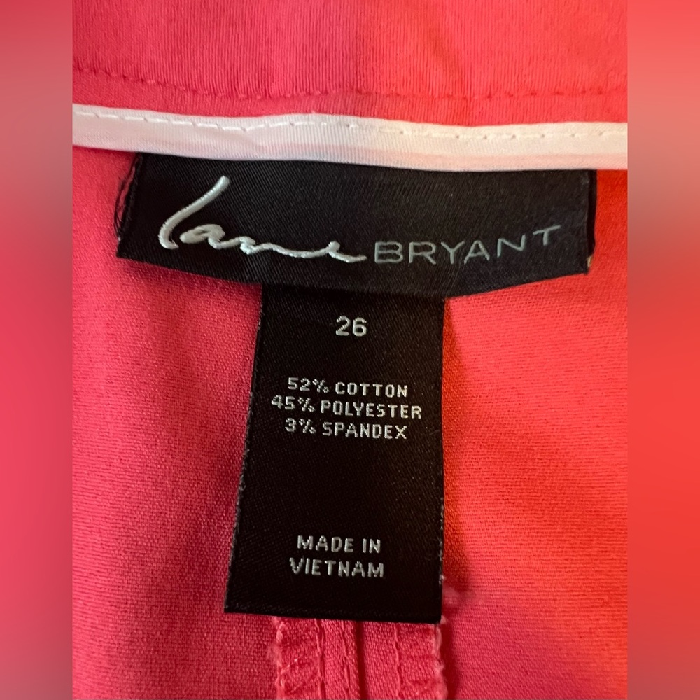 Lane Bryant Women's Plus Coral Ankle Pants Size 26 - Picture 4 of 10